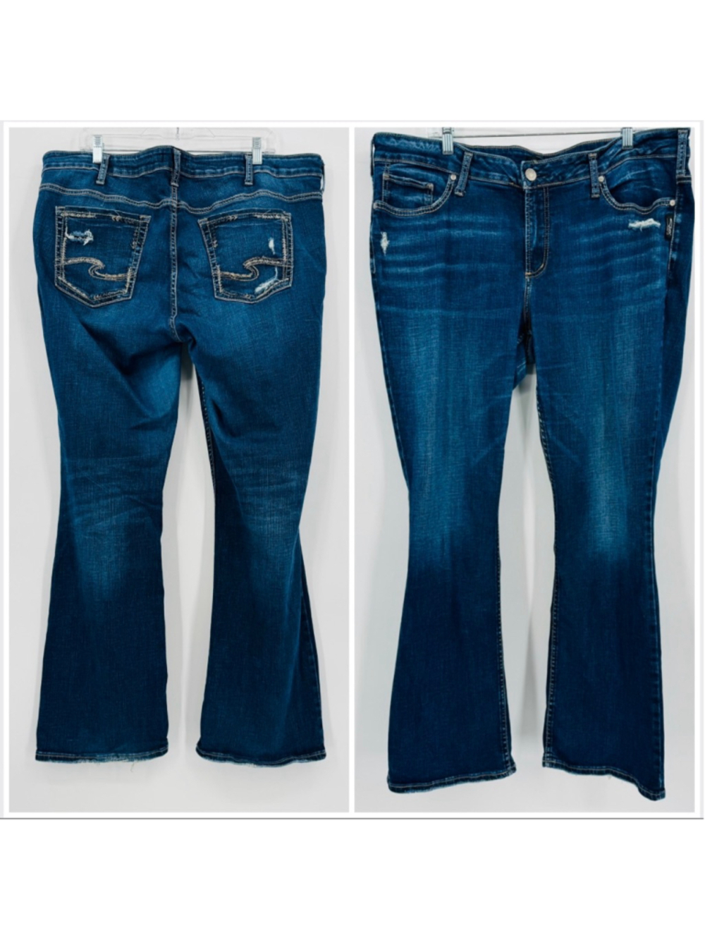 Women's Silver Jeans Co. Elyse Slim Bootcut Jeans SZ18/L33 Blue